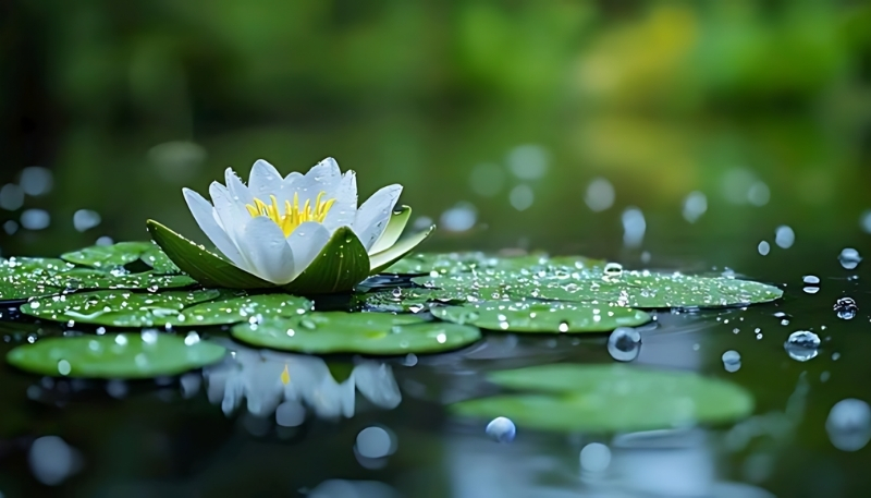 Hình nền hoa sen trên mặt nước