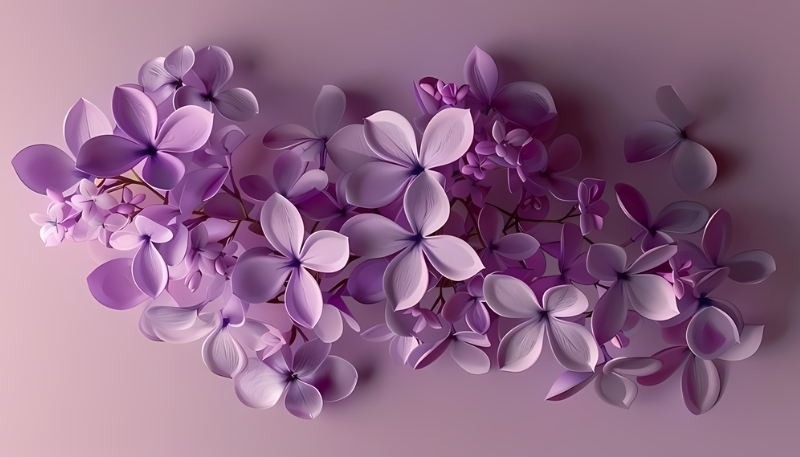 Hình vẽ hoa lavender