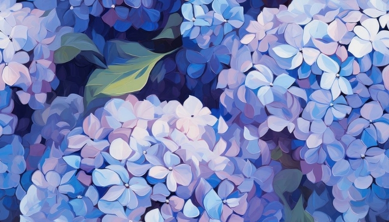 Hoa cẩm tú cầu tím nhạt