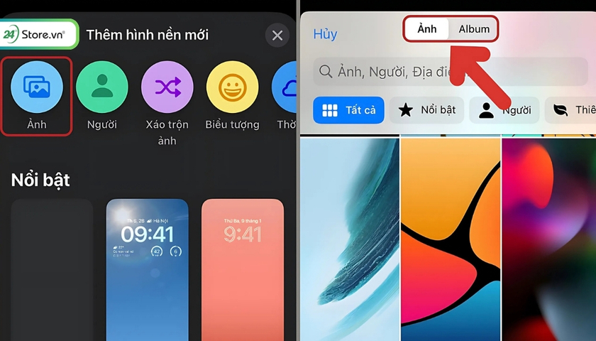 Cách cài đặt hình nền iOS 17