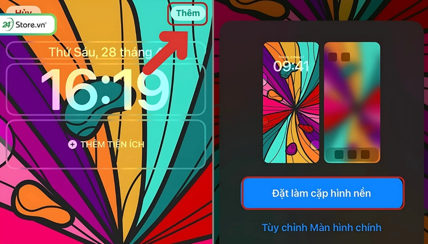 Cách cài đặt hình nền iOS 17