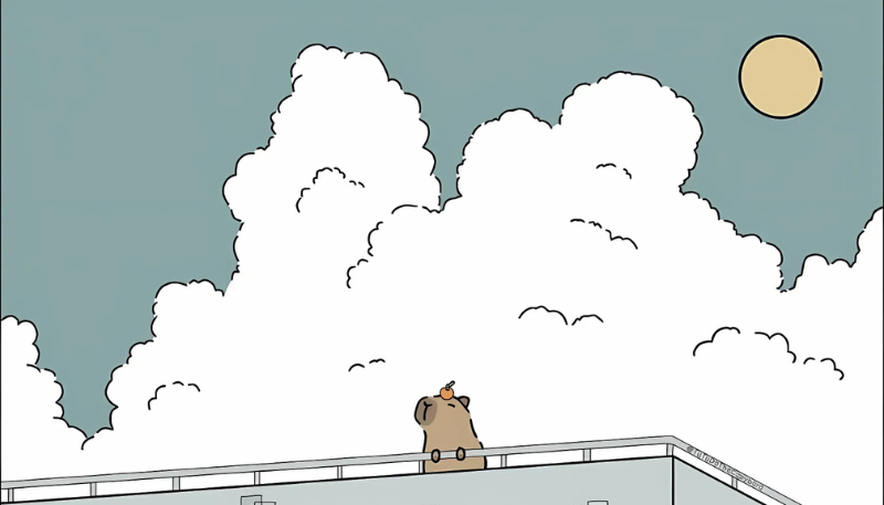 hình nền ipad cute capybara