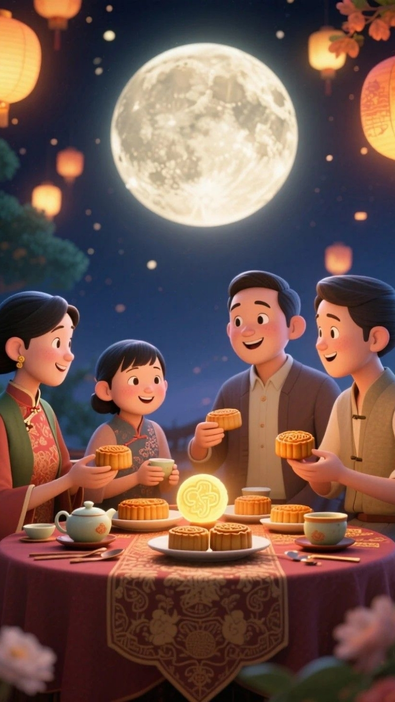 ảnh nền iphone 17 tết trung thu ấn tượng
