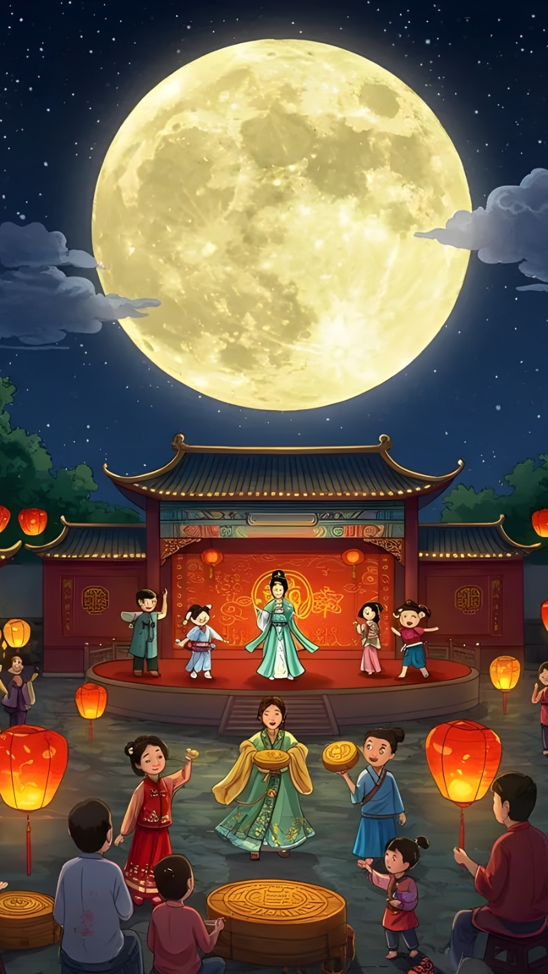 ảnh nền iphone 17 tết trung thu hấp dẫn