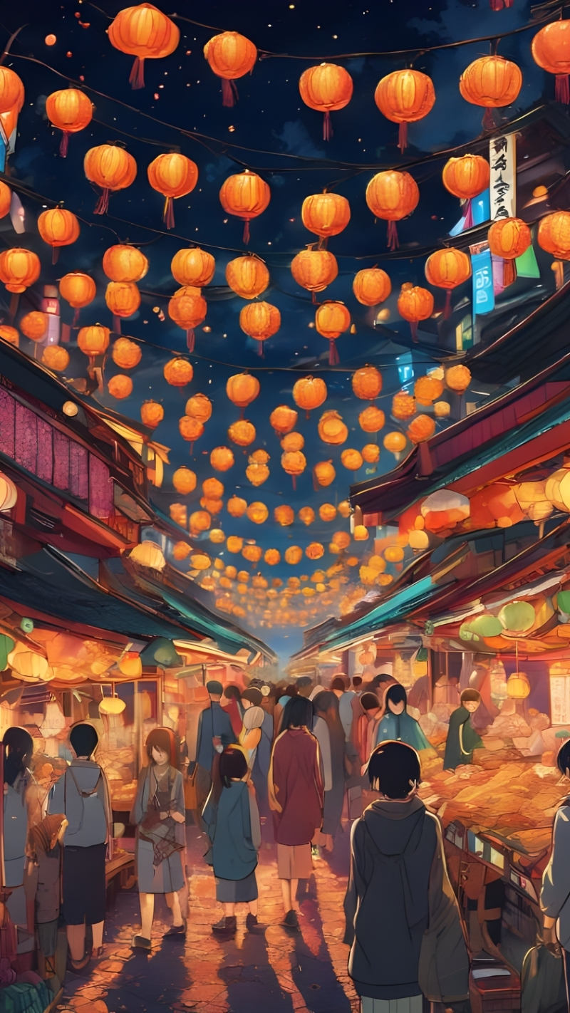 ảnh nền iphone 17 tết trung thu rực rỡ