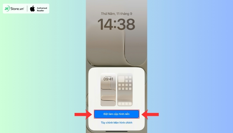 cách đặt ảnh nền iphone air