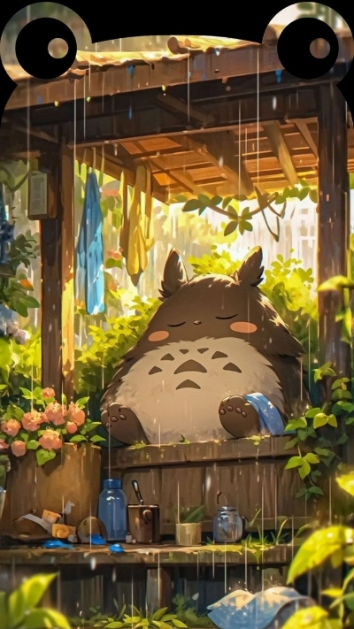 Wallpaper iPhone X tai thỏ 4K cực dễ thương