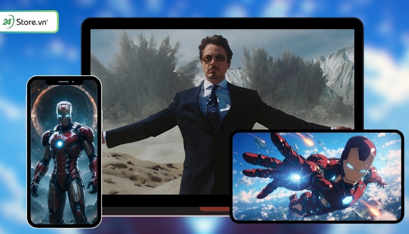Hình nền Iron Man 4k chất lượng cao máy tính, điện thoại