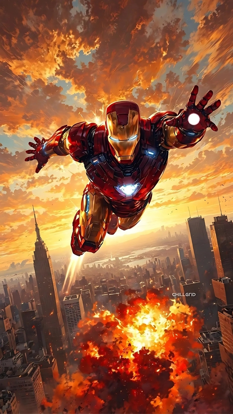 Hình nền Iron Man 4k cho smartphone