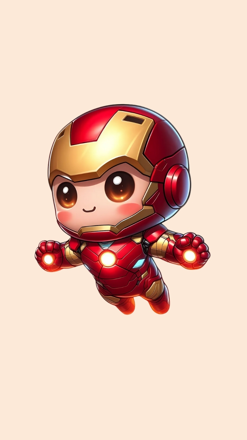 Hình nền Iron Man chibi dễ thương đẹp nhất