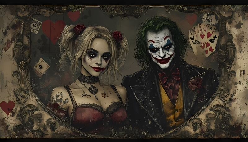 Ảnh nền Joker cùng Harley Quinn desktop