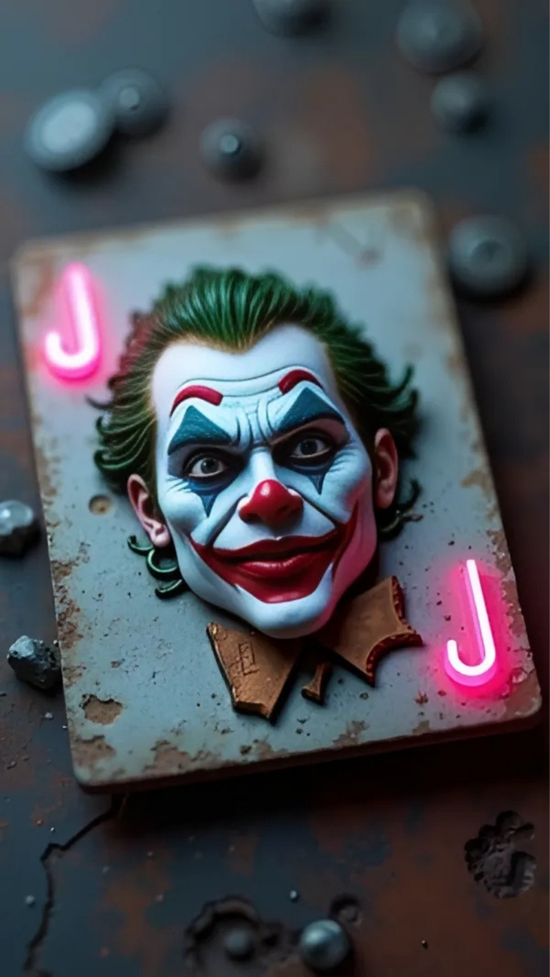 Joker 3D ảnh nền điện thoại độc đáo
