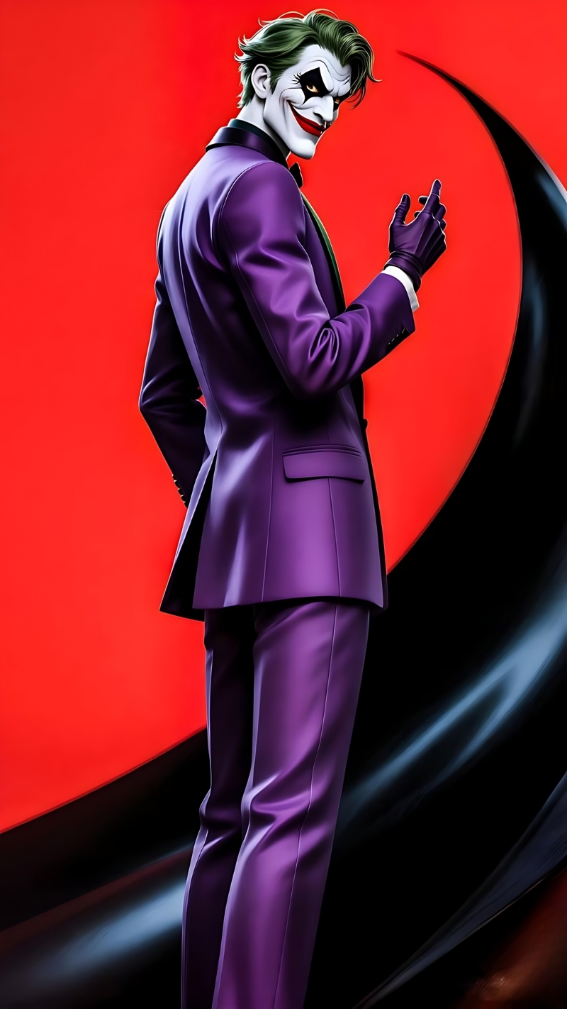 Wallpaper Joker 3D sắc nét điện thoại