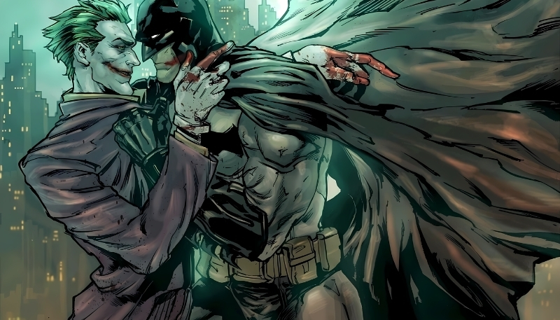Wallpaper Joker và Batman ấn tượng laptop