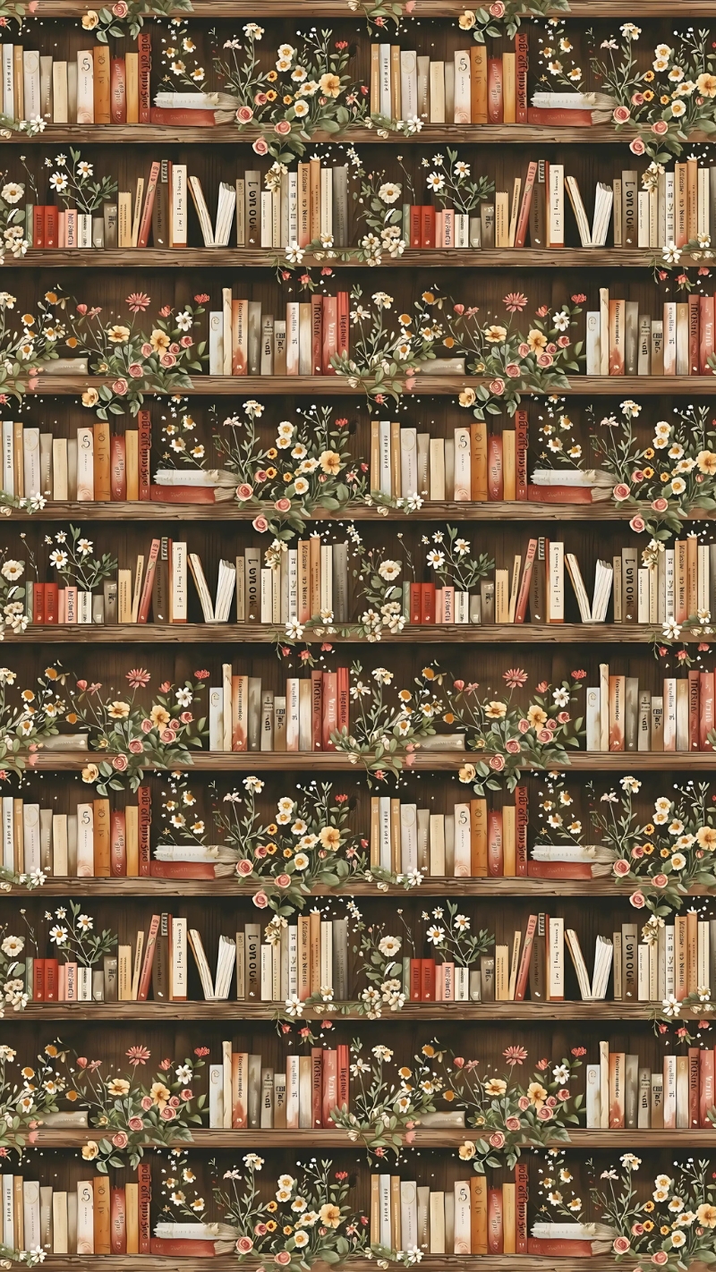 ảnh nền kệ sách 3D điêu khắc