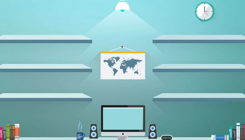 ảnh nền kệ sách 4k mới lạ