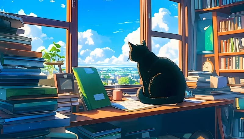 ảnh nền kệ sách 4k nhất