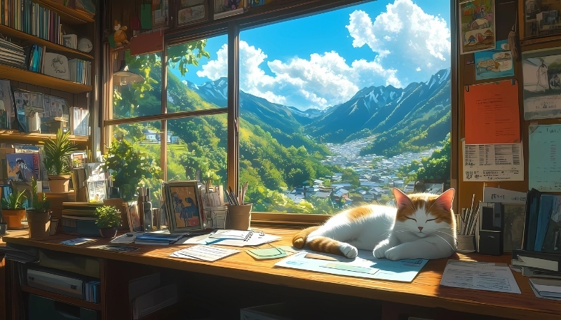 ảnh nền kệ sách 4k tinh tế