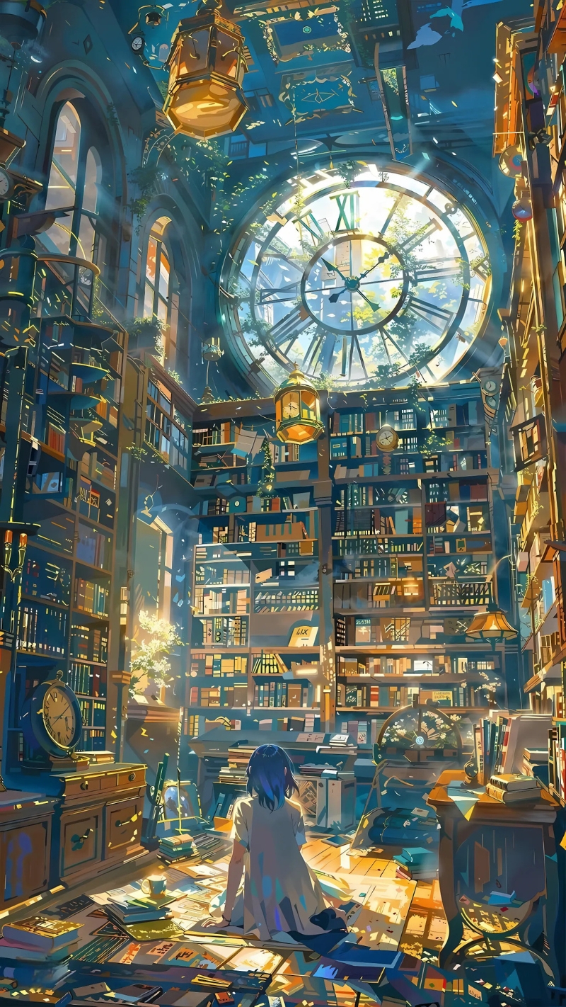 ảnh nền kệ sách chất lượng cao ngoài hành tinh