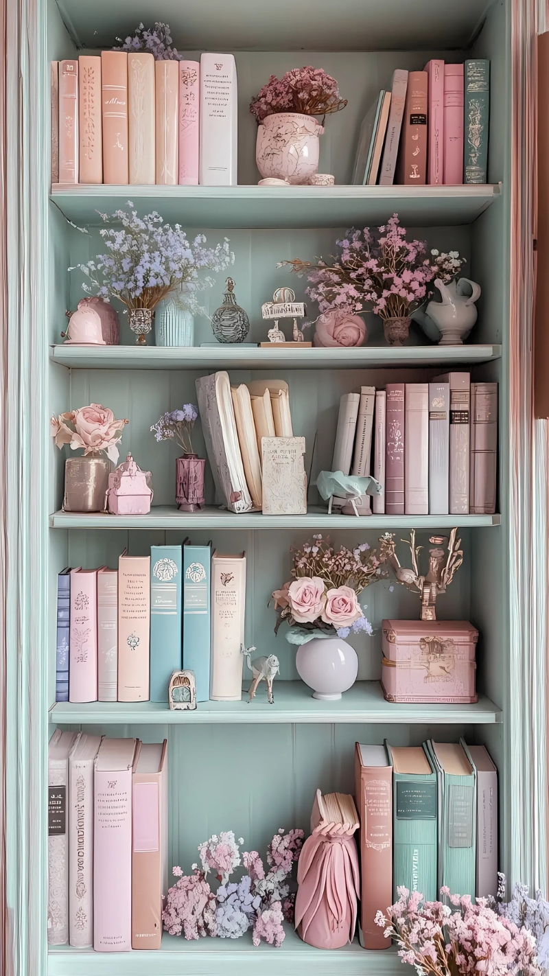 ảnh nền kệ sách chất lượng cao sáng trời