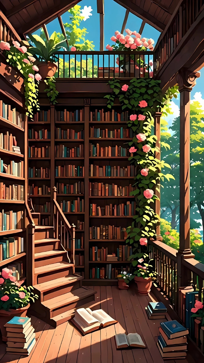 ảnh nền kệ sách chất lượng cao sang trọng