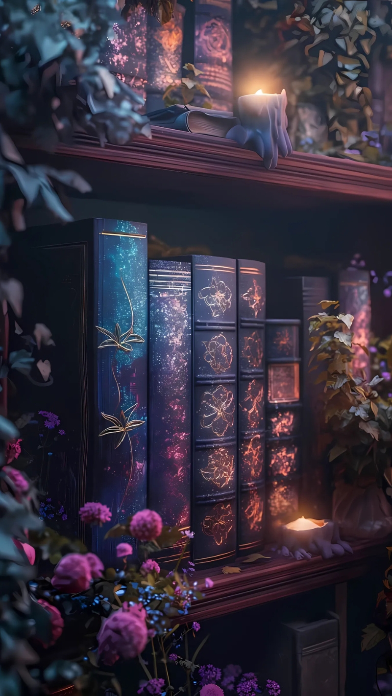 ảnh nền kệ sách chất lượng cao thú vị