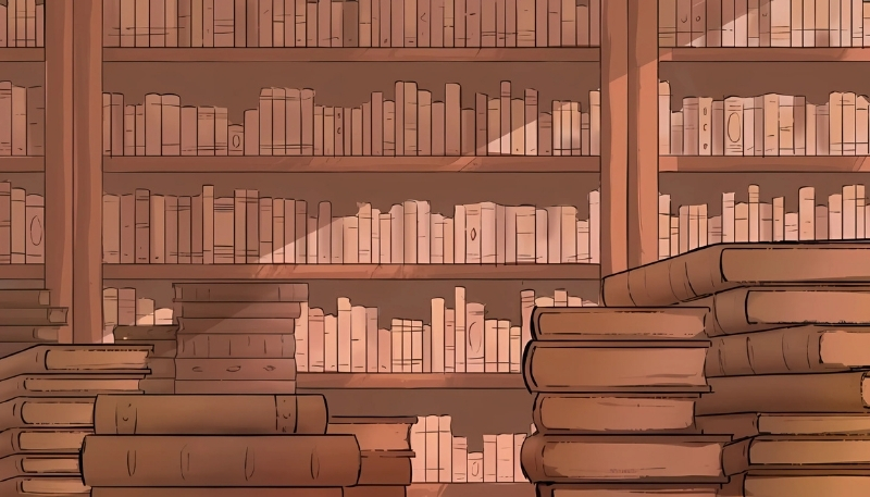 ảnh nền kệ sách màu hồng ấn tượng