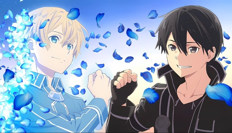 Ảnh nền máy tính Kirito và bạn bè sang trọng