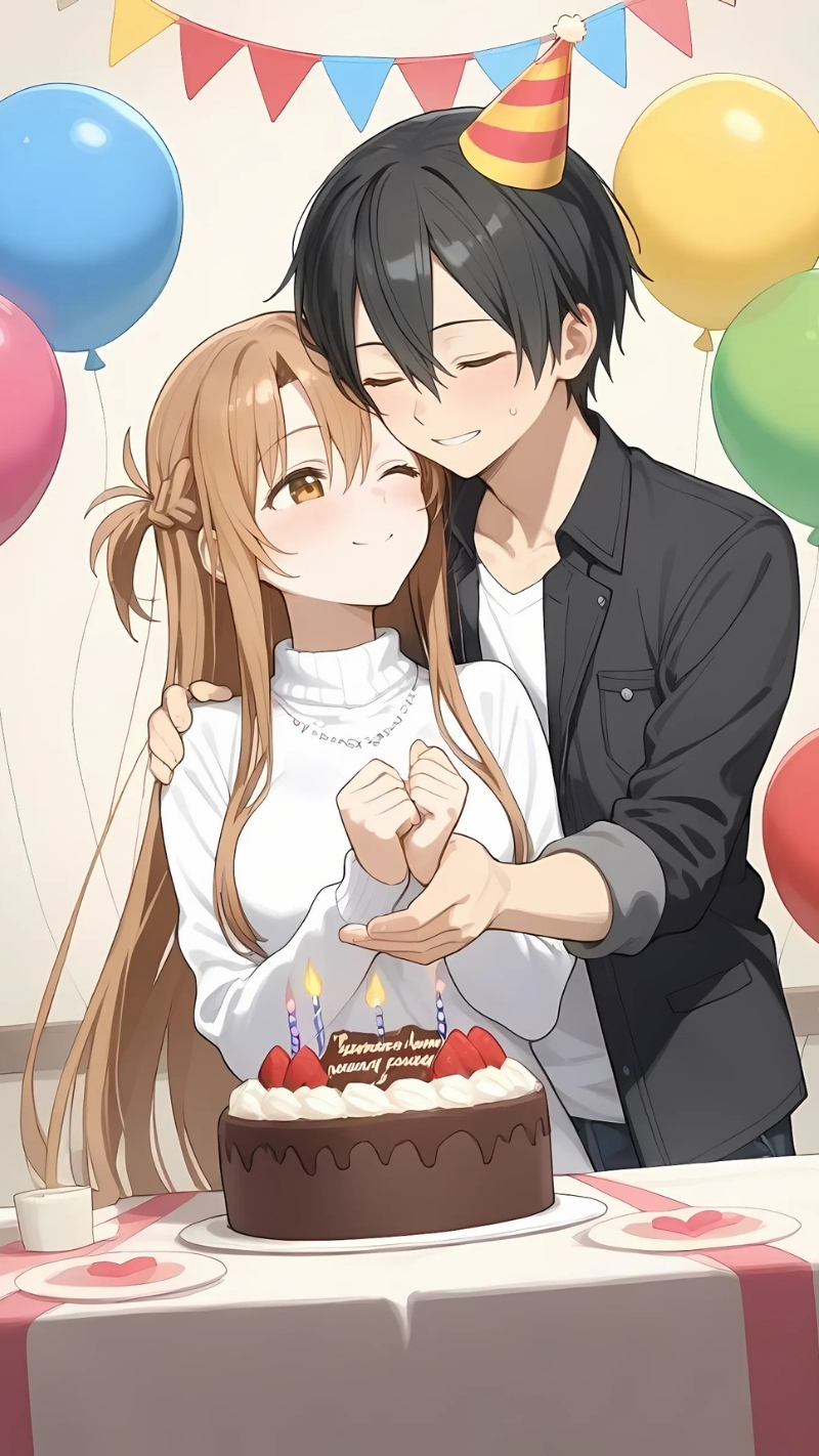 Hình ảnh nền Kirito và Asuna ngọt ngào