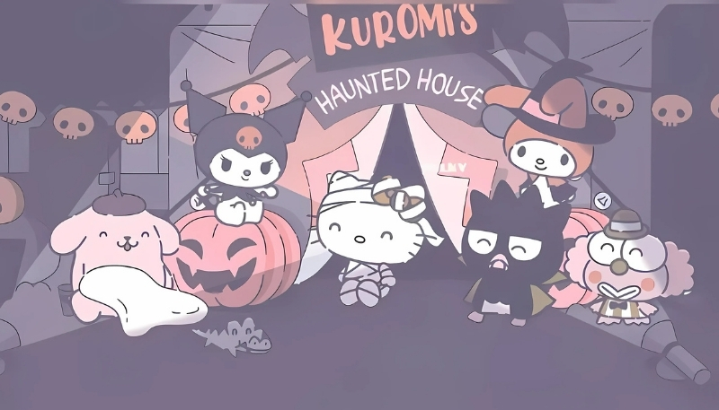 Ảnh kuromi và bạn bè đêm halloween