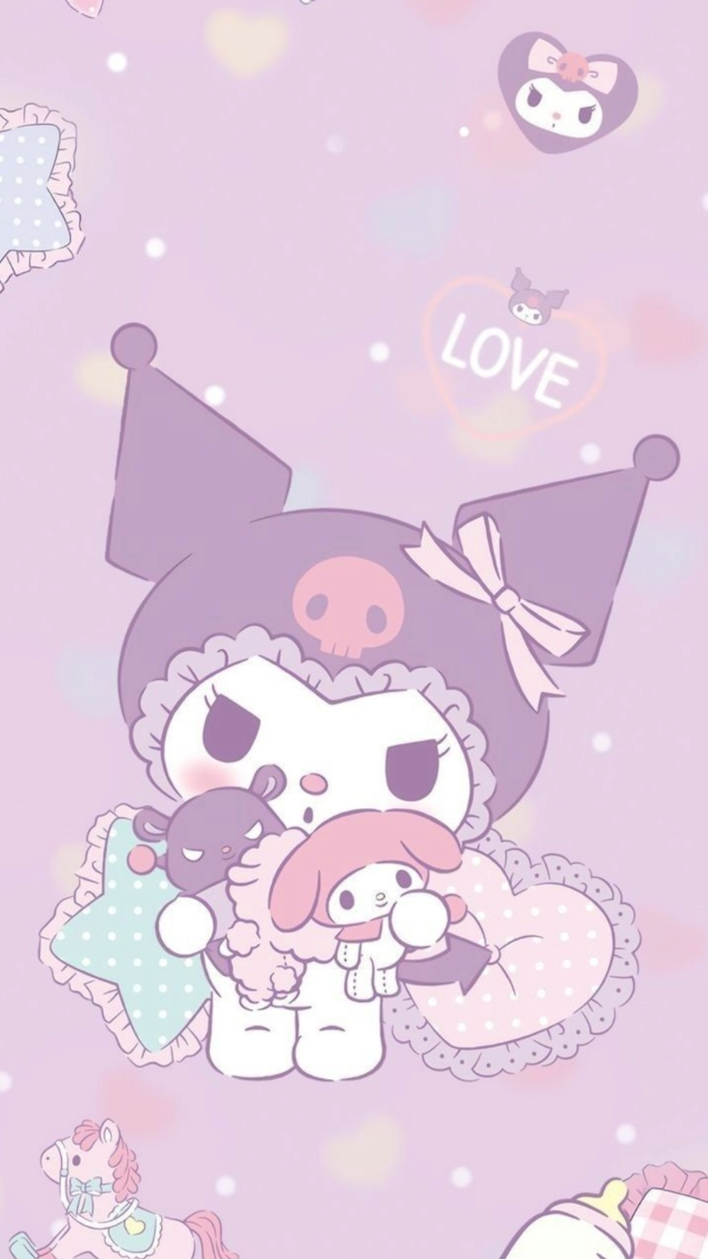 Ảnh nền kuromi cho điện thoại cute