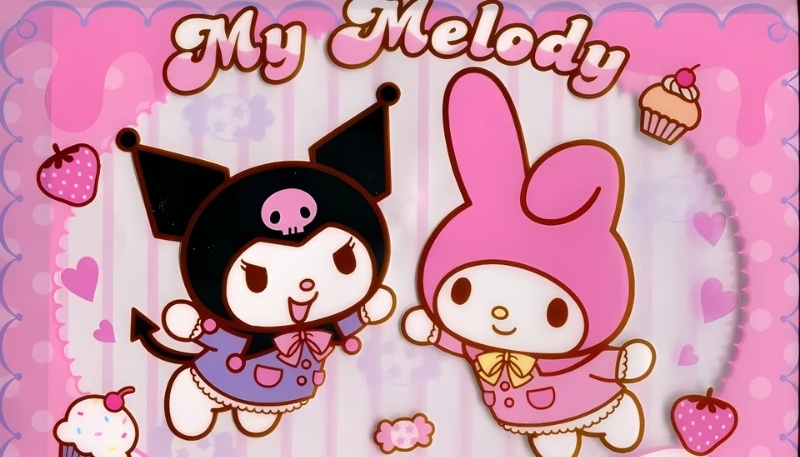 Ảnh nền kuromi và cinnamoroll dễ thương