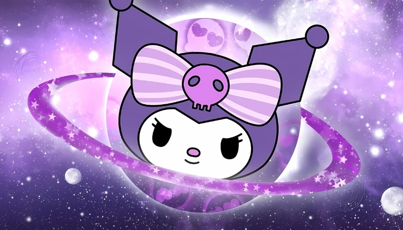 Ảnh nền máy tính kuromi vũ trụ