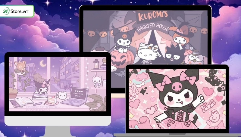 Bộ sưu tập ảnh nền kuromi trên máy tính