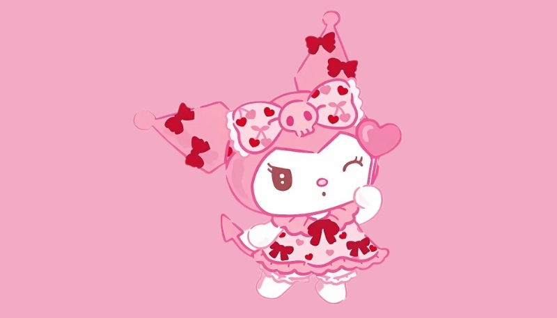 Bộ sưu tập hình kuromi màu hồng dễ thương