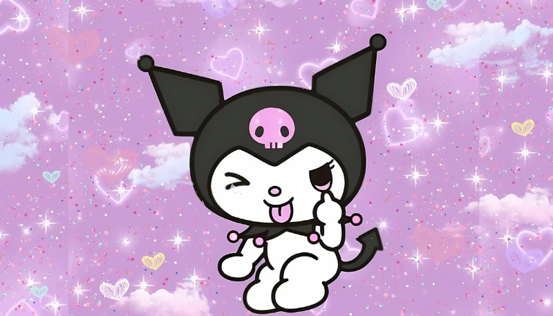 Hình kuromi máy tính lém lỉnh