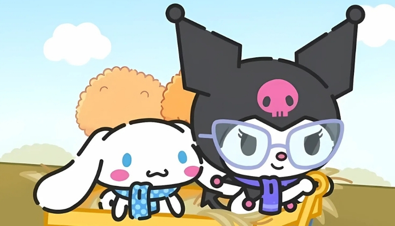 Hình kuromi và cinnamoroll phiêu lưu