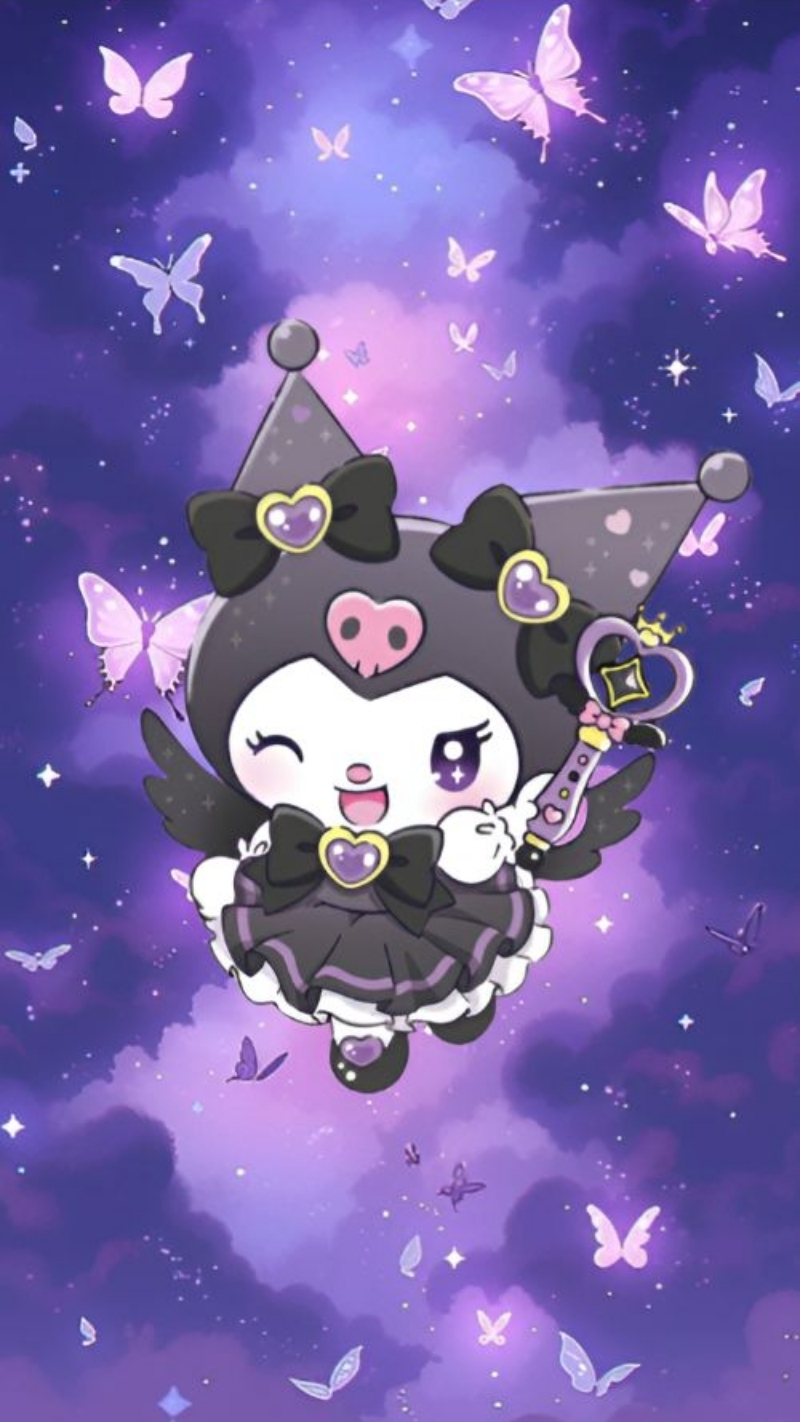 Hình nền điện thoại kuromi dễ thương