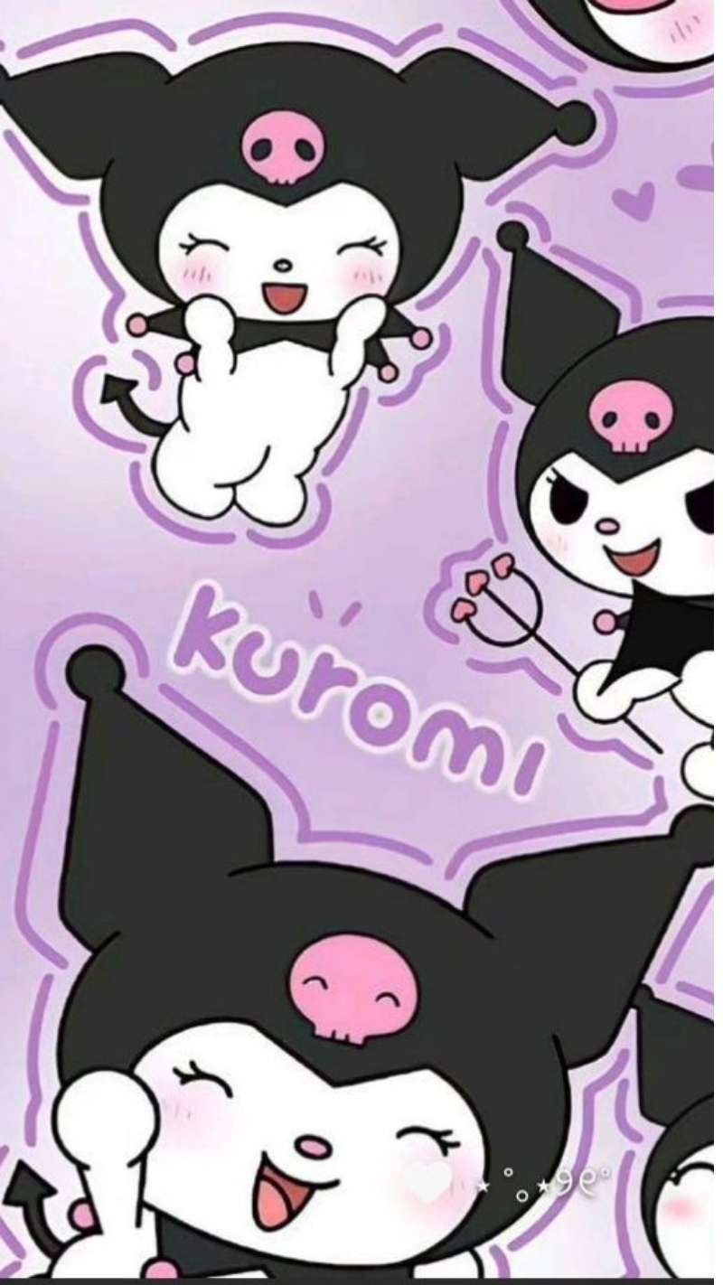 Hình nền điện thoại kuromi vui vẻ