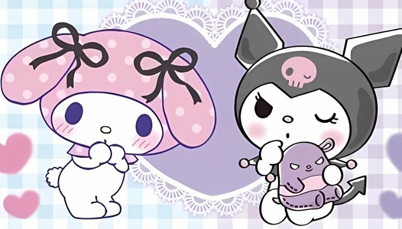 Tải ngay ảnh kuromi và cinnamoroll vui vẻ