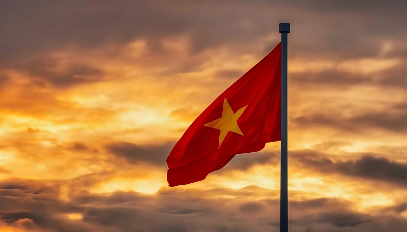 ảnh nền lá cờ việt nam cảnh đẹp tự hào