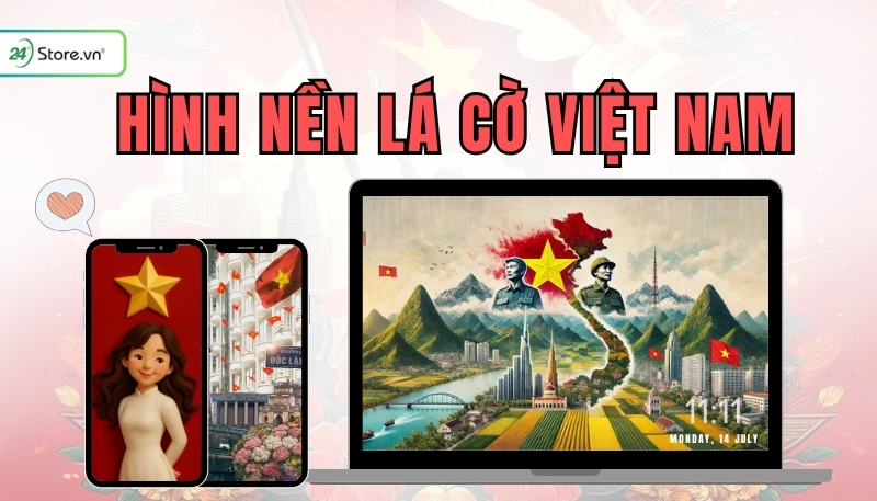 hình nền lá cờ việt nam mở đầu