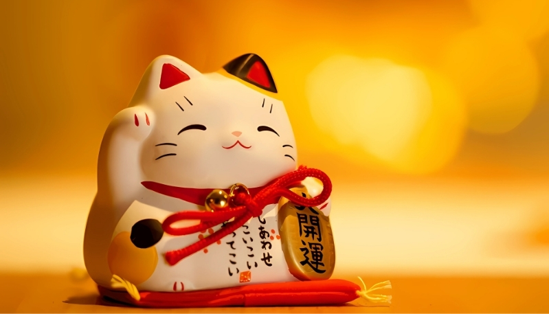 hình nền macbook mèo may mắn