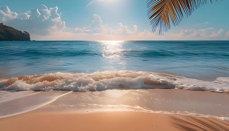 hình nền macOS Tahoe 26 bãi biển