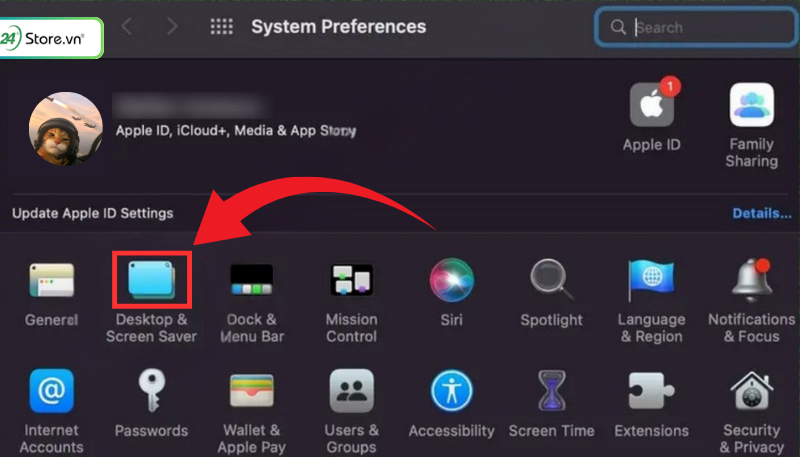 Cài đặt hình nền macOS Tahoe 26