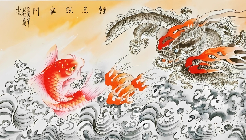 hình nền cá chép phong thủy