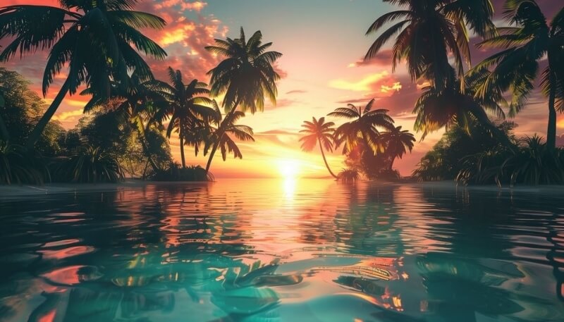 ảnh nền máy tính bảng 4K ánh chiều tà