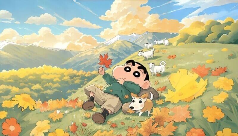 ảnh nền máy tính bảng shin cậu bé bút chì cute