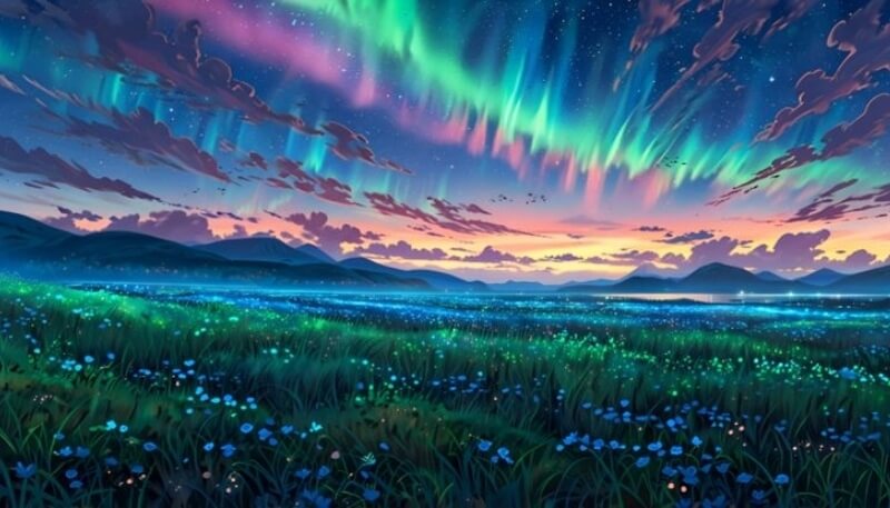 background máy tính bảng bầu trời chuẩn HD