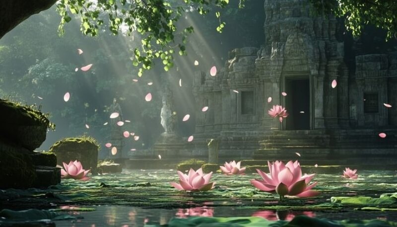 tải nhanh ảnh máy tính bảng hoa sen nở rộ